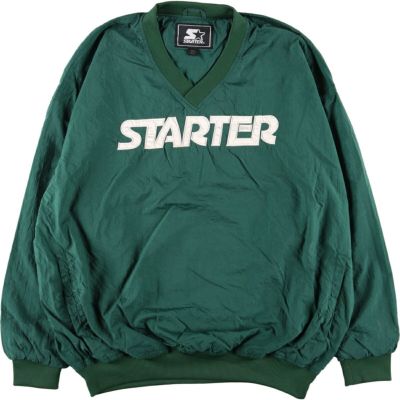 古着 90年代 スターター Starter Vネック ナイロンプルオーバー