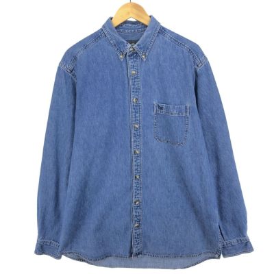 古着 エディーバウアー Eddie Bauer 長袖 シャモアクロスシャツ