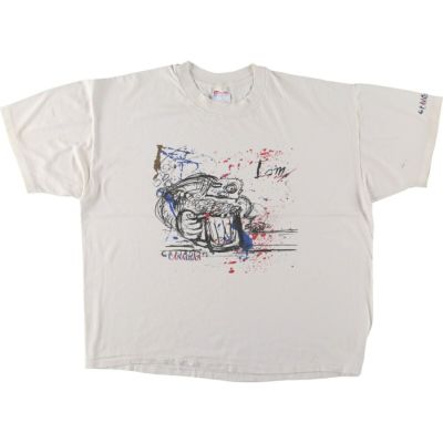古着 90年代 ヘインズ Hanes プリントTシャツ USA製 メンズXL相当 ヴィンテージ /eaa481693 【中古】 【240831】