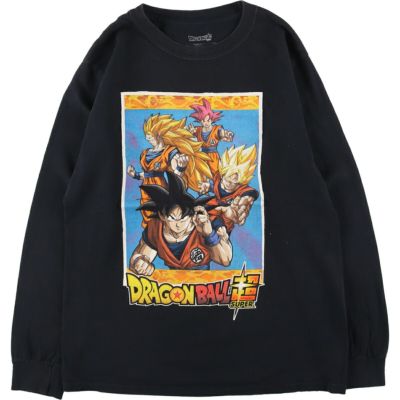 古着 DRAGONBALL ドラゴンボール 総柄 半袖 チカーノシャツ ボックス