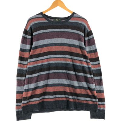 古着 エディーバウアー Eddie Bauer ボーダー柄 コットンニット