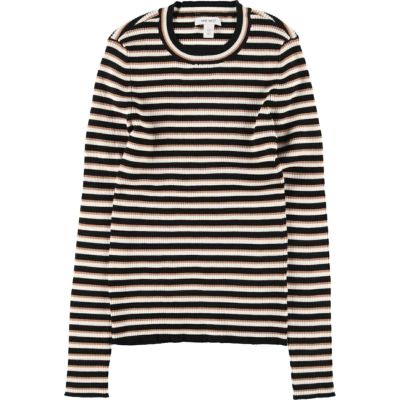 グランド牧場 セレクトセール 古着 Amanda ポロ リブ編み ボーダー柄 lamding marsh Smith ニット+セーター