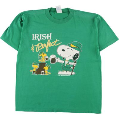 古着 ~90年代 PEANUTS ピーナッツ キャラクタープリントTシャツ メンズ