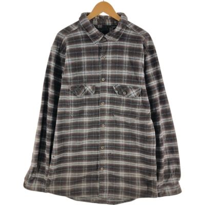 古着 フィールドアンドストリーム FIELD&STREAM オンブレチェック 長袖