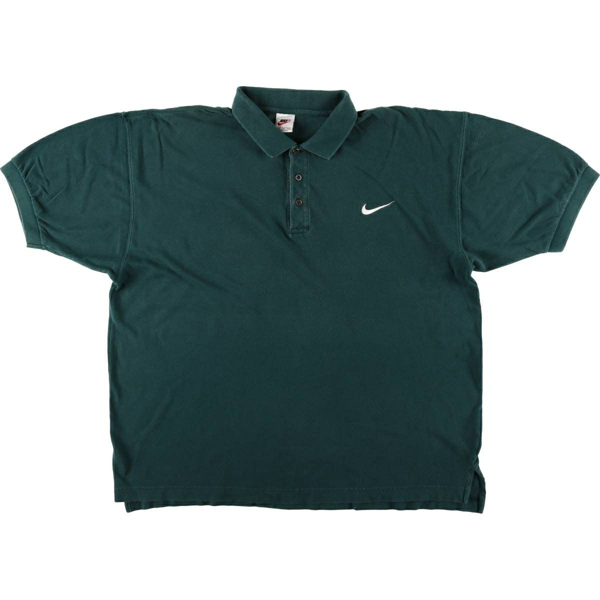 古着　NIKE ビッグシルエット ポロシャツ 古着 ナイキ NIKE 半袖 ボーダー ポロシャツ メンズL相当 /eaa466651