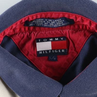 古着 90年代 トミーヒルフィガー TOMMY HILFIGER マルチストライプ