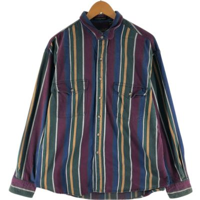 古着 80～90年代 エディーバウアー Eddie Bauer ストライプ柄