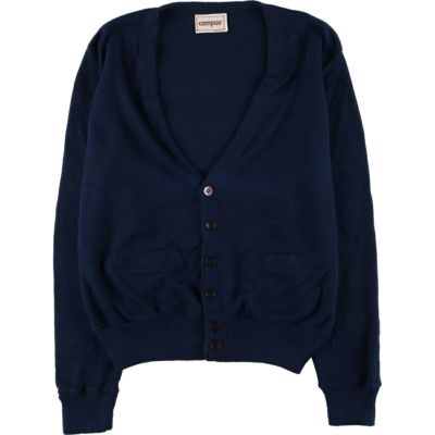 古着 80年代 キャンパス CAMPUS アクリルニットカーディガン USA製 メンズL相当 ヴィンテージ /eaa401104 【中古】 【240902】 ss2503_30