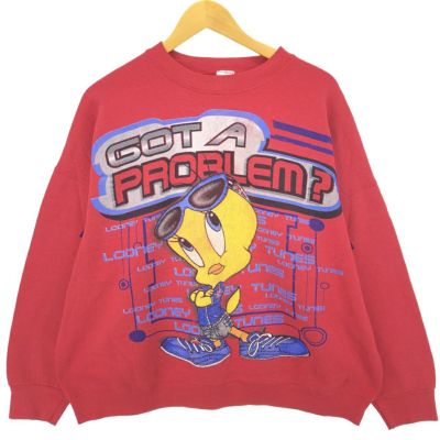 古着 90年代 GARMENT GRAPHICS TWEETY BIRD トゥイーティー キャラクタースウェットシャツ トレーナー USA製 メンズL相当  ヴィンテージ /eaa392587 【中古】 【240812】 ss2412_30 | 古着屋JAM（ジャム）