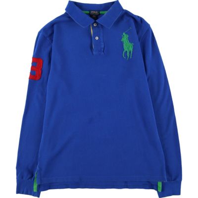 古着 ラルフローレン Ralph Lauren POLO RALPH LAUREN ビッグポニー 長袖 ポロシャツ レディースXL相当 /eaa481881 【中古】 【240902】 【Elulu/エルル】