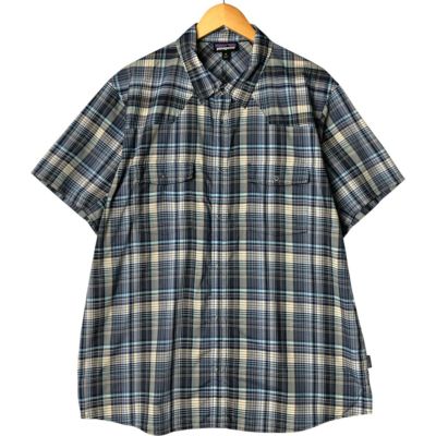 パタゴニア　半袖 チェックシャツ　Men's M 正規品 古着 パタゴニア Patagonia バックステップシャツ 53139SP22