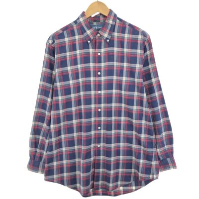古着 ラルフローレン Ralph Lauren CUSTOM FIT 長袖 ボタンダウンチェックシャツ メンズL相当 /eaa486081 【中古】 【240902】 ss2501_30