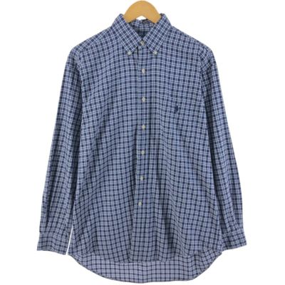Ralph Lauren BLAKE チェック ボタンダウンシャツ 長袖【M】 古着 ラルフローレン Ralph Lauren BLAKE 長袖 ボタンダウン