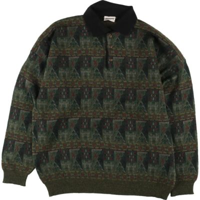 古着 ウールリッチ WOOLRICH ハーフボタンセーター メンズXL