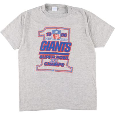 90年代 majestic NFL NEWYORK GIANTS ニューヨークジャイアンツ 両面プリント スポーツプリントTシャツ メンズM ヴィンテージ /eaa319790