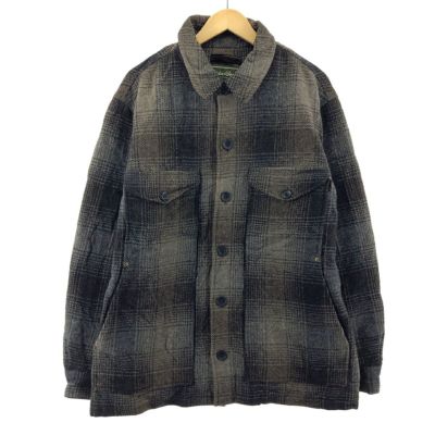 古着 エディーバウアー Eddie Bauer チェック柄 ウールCPO