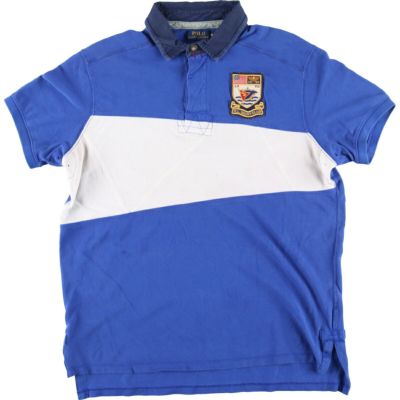 古着 ラルフローレン Ralph Lauren POLO RALPH LAUREN CUSTOM FIT 半袖 ラガーシャツ メンズXL /eaa428360 【中古】 【240326】 【SS2409_30%】