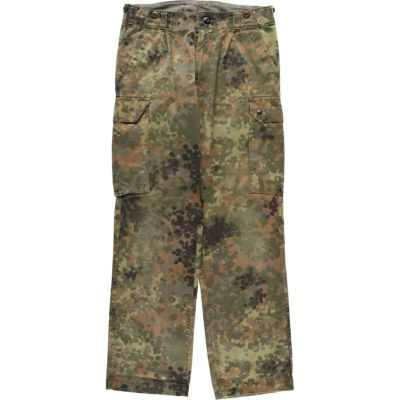 古着 ドイツ軍 迷彩柄 フレクターカモ ミリタリー カーゴパンツ 7075