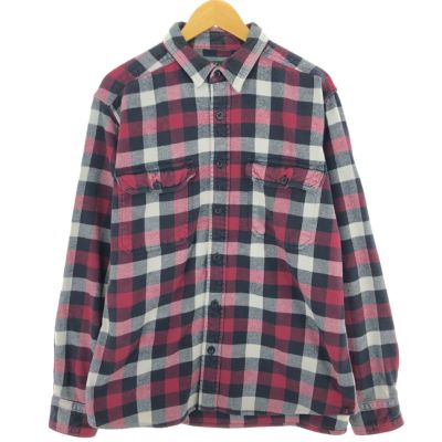 古着 ウールリッチ WOOLRICH 長袖 ライトネルチェックシャツ