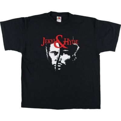 古着 00年代 フルーツオブザルーム FRUIT OF THE LOOM JEKYLL AND HYDE ミュージカル 映画 ムービーTシャツ メンズXL相当 /eaa481558 【中古】 【240904】