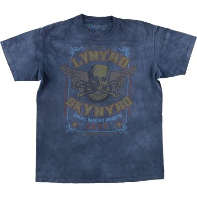 【古着】LIQUID BLUE/ リキッドブルー　ローリングストーンズ　Tシャツ ローリングストーンズ◼️90sビンテージ◼️タイダイ・ロックT