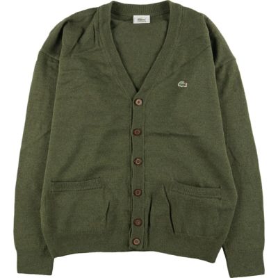 古着 90年代 ラコステ LACOSTE フランス規格 長袖 コットンストライプ