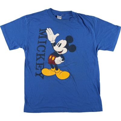 古着 80年代 ディズニー Disney MICKEY MOUSE ミッキーマウス キャラクタープリントTシャツ USA製 メンズXL相当  ヴィンテージ /eaa481532 【中古】 【240904】 | 古着屋JAM（ジャム）