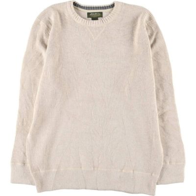 古着 エディーバウアー Eddie Bauer リブ編み コットンニット
