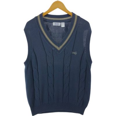 古着 ラコステ LACOSTE Vネック コットンニットセーター 4