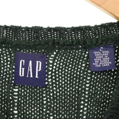 古着 90年代 ギャップ GAP オールドギャップ 総柄 幾何学柄 ウール