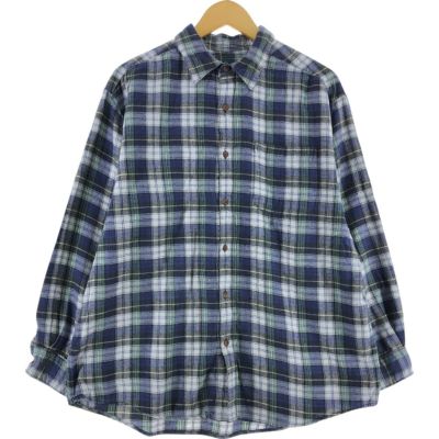 古着 00年代 エディーバウアー Eddie Bauer 長袖 フランネルチェックシャツ メンズL相当 /eaa526683 【中古】 【250310】