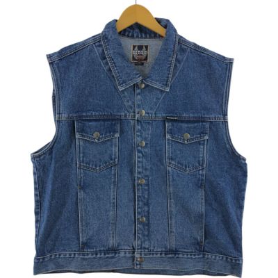 古着 ハーレーダビッドソン Harley-Davidson デニムベスト メンズXL相当 /eaa525884 【中古】 【250310】