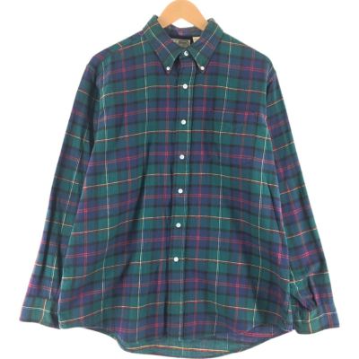 L.L.Bean - 80s USA製 エルエルビーン チェック ボタンダウン