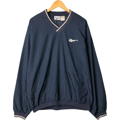 90s US古着　Reebok NFL ナイロンプルオーバー　M 青バック刺繍 Reebok ナイロンジャケット 「ヴィンテージ古着」90's