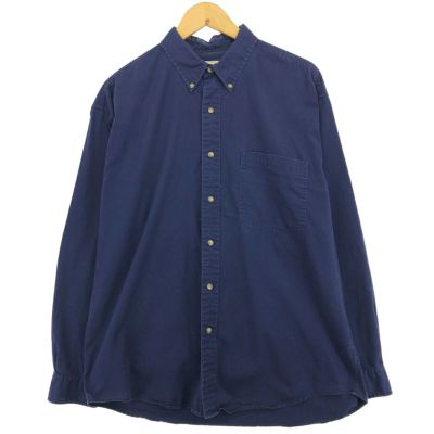 00s エディーバウアー コーデュロイ 長袖 ボタンダウン シャツ メンズ XL 古着 00年代 オールド Eddie Bauer 長袖シャツ 大きいサイズ 無地 古着 00年代 エディーバウアー Eddie Bauer チェック柄 長袖