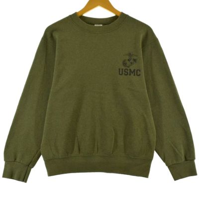 古着 CAC USMC アメリカ海兵隊 プリントスウェットシャツ