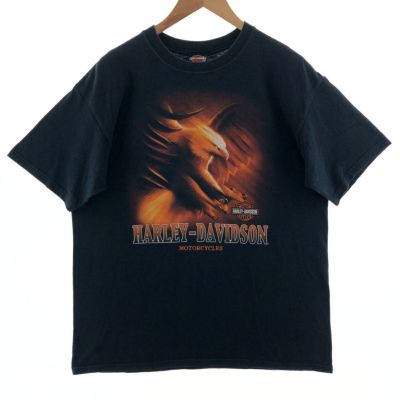 古着 00年代 ハーレーダビッドソン Harley-Davidson 鷲柄 イーグル柄 両面プリント モーターサイクル バイクTシャツ USA製  メンズL /eaa381857 【中古】 【240320】 | 古着屋JAM（ジャム）