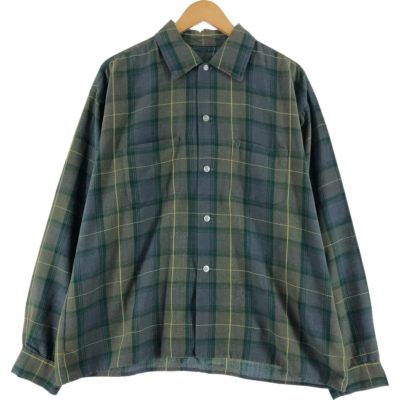 古着 チェック柄 長袖 ボックスシャツ メンズXL相当 ヴィンテージ /eaa527725 【中古】 【250311】