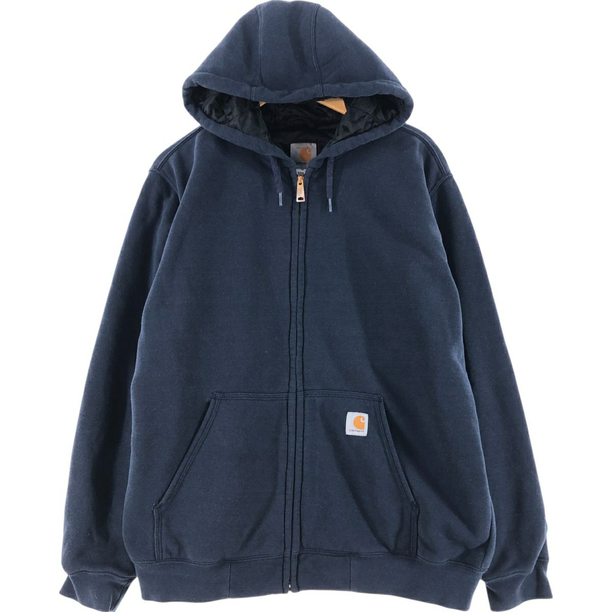 古着 カーハート Carhartt ペイント スウェットフルジップパーカー  