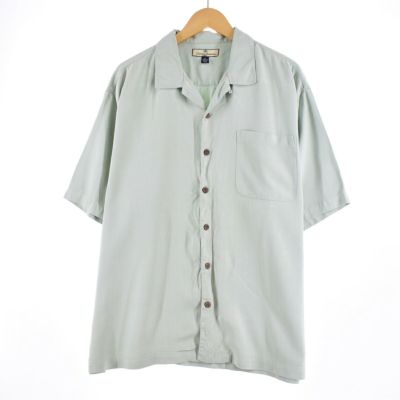 古着 Tommy Bahama バックプリント オープンカラー レーヨン