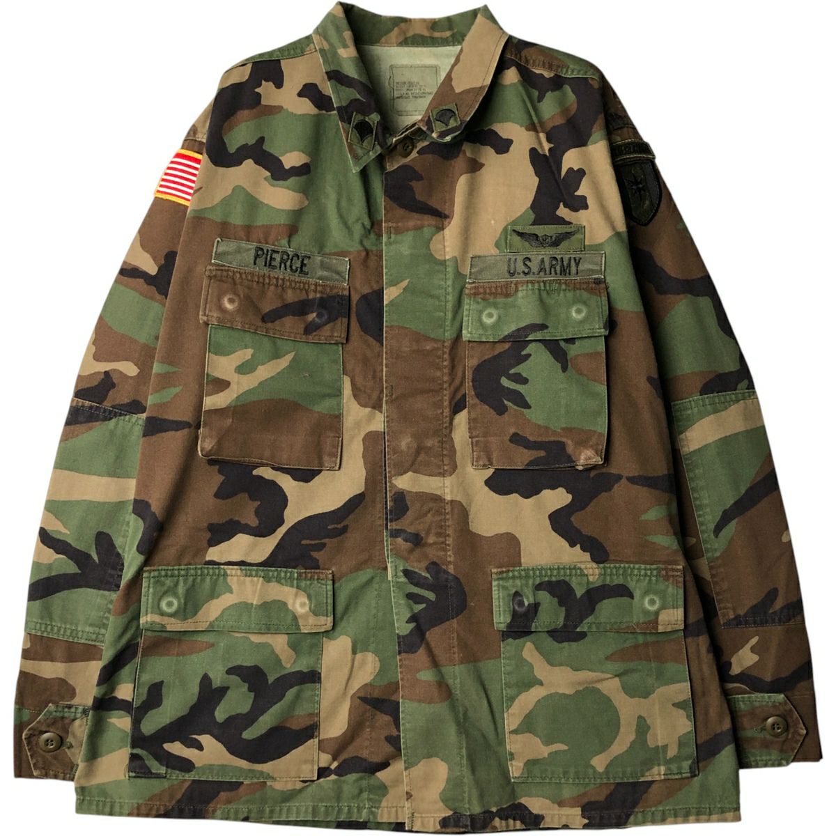 古着 80年代 米軍実品 ケミカルプロテクティブスーツ 迷彩柄 ウッド