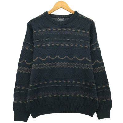 古着 90年代 NSETT 総柄 アクリルニットセーター メンズM相当 ヴィンテージ /eaa582069 【中古】 【250913】
