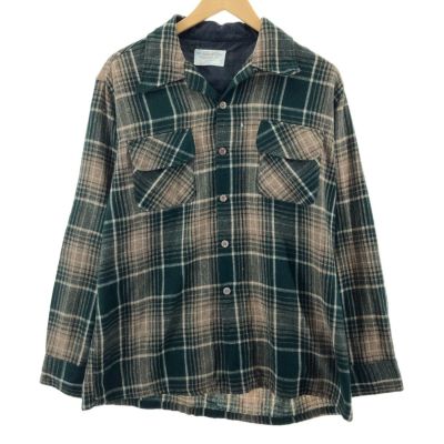 古着 70年代 ペンドルトン PENDLETON ボードシャツ チェック柄 ウール