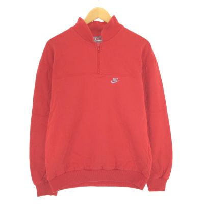 古着 90年代 ナイキ NIKE 銀タグ ハーフジップスウェットシャツ
