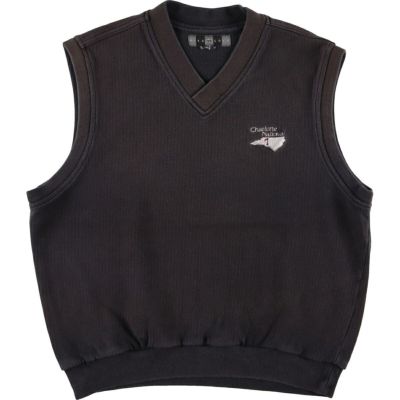 90s vintage NIKE ゴルフ Vネック コットン ニットベスト メンズ