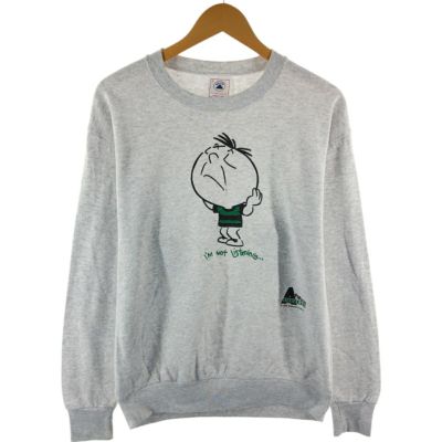 古着　90s　プリントスウェット　USA製 古着 90s Canada製 Air Canada 航空 飛行機 企業 両面 発泡 プリント