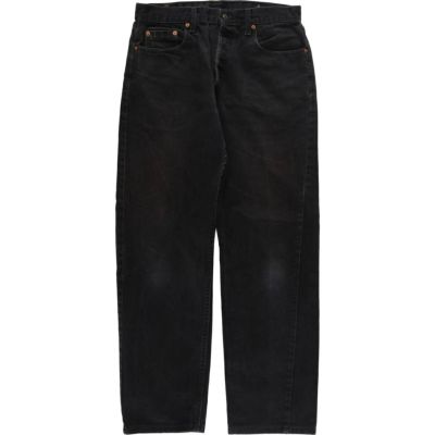 入手困難 90s vintage ブラックデニム 短丈 黒 古着 古着 90年代 リーバイス Levis 550 RELAXED FIT ブラックデニム