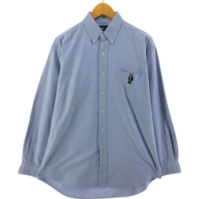 本命ギフト 古着 ラルフローレン Ralph Lauren BLAKE ポロベア 長袖 ボタン トップス