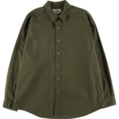 古着 エディーバウアー Eddie Bauer 長袖 コットンシャツ メンズ