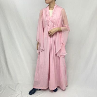 70s vintage パッチワーク柄 フレアスリーブ ワンピース 70s vintage パッチワーク ワンピース